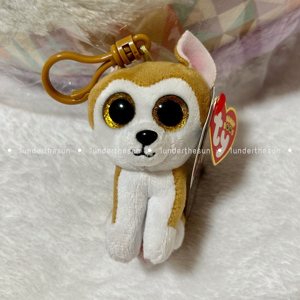 RARE! ✨ LOY the Akita Dog KEY CLIP - 3 Inch (Japan Exclusive) Ty Beanie Boos 💛